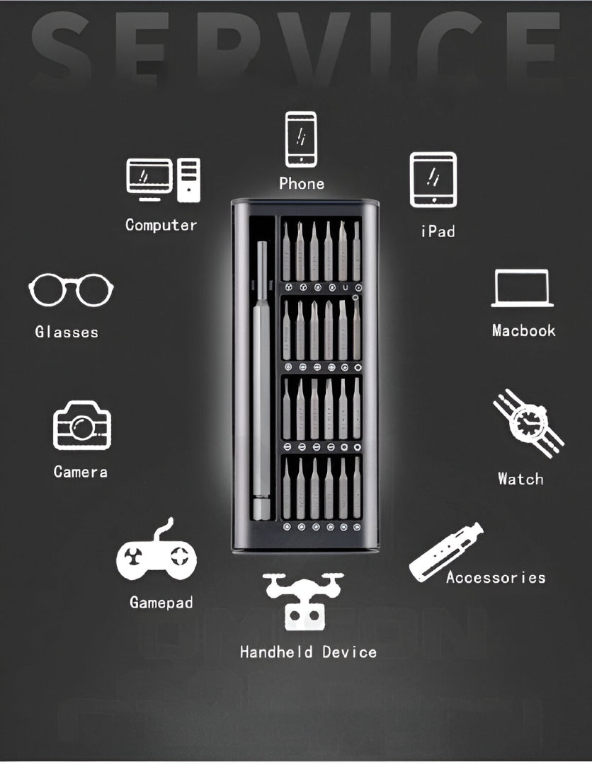 24 In 1 Screw Driver Tiny Magnetic Tools Kit For Repairing