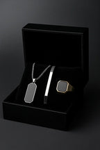 Black Onyx Trio – Premium Men’s Jewelry Gift Set