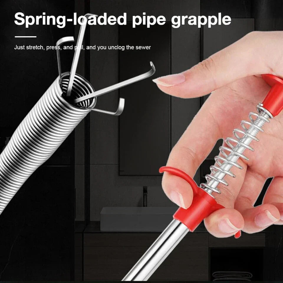 Drain Sink Spring Pipe Clog Remover Cleaning Tool, Drain Sink Rod